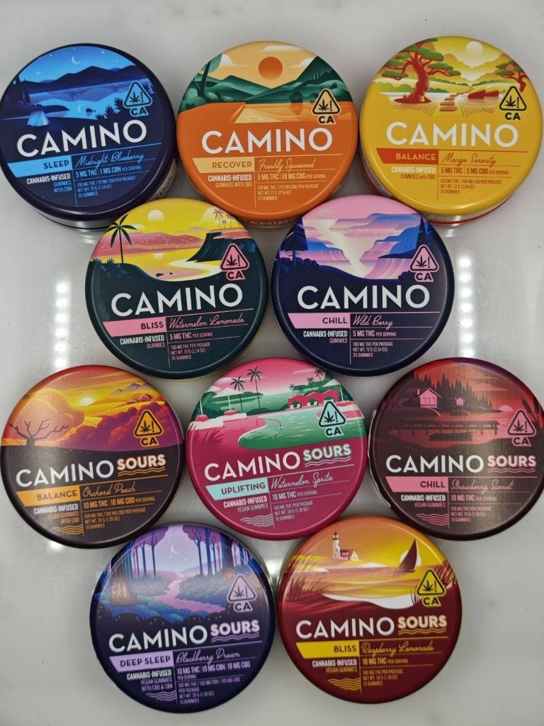 100mg Camino Gummies and Camino Sours Vegan Gummies