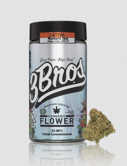 3Bros Premium Flower Half Oz Jar